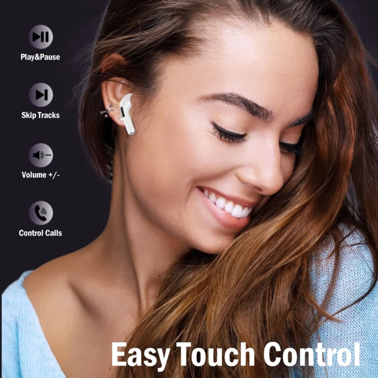 Audifono Bluetooth TWS Redondo Blanco Mod. AUT119B 1HORA