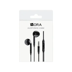 Audifono Alambrico 3.5mm Negro AUT122N 1HORA