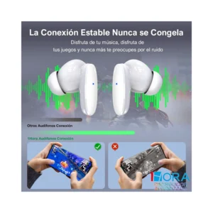 Audifono Bluetooth TWS Blanco AUT205B 1HORA