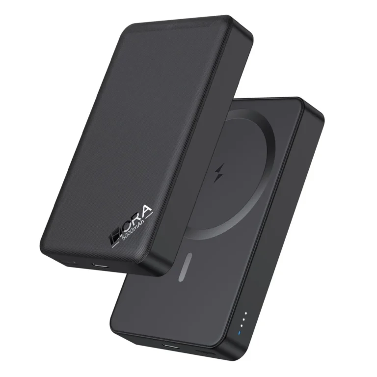Banco de Carga 5000 Mah Carga Inalambrica Magnetica Negro GAR276N 1HORA