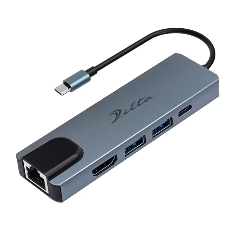 HUB USB Tipo C Mod. Byl-2007 5 Puertos (HDMI+USB3.0+USB2.0+RJ45+Pd)