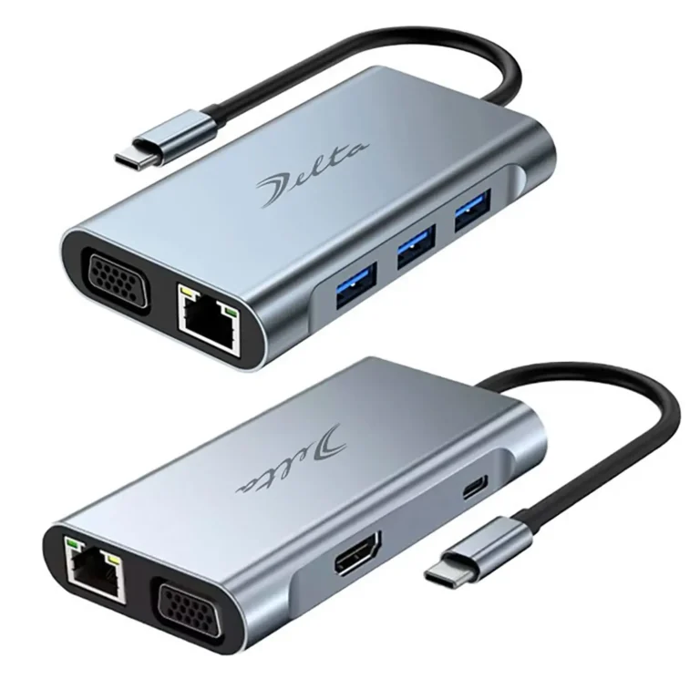 HUB USB Tipo C Mod. Byl-2111 7 Puertos (HDMI+VGA+RJ45+USB 3.0+USB 2.0*2+Pd)