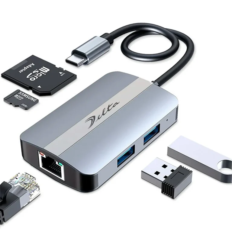HUB USB Tipo C Mod. Byl-2112 5 Puertos (USB3.0*1+USB2.0*1+RJ45+SD/TF)