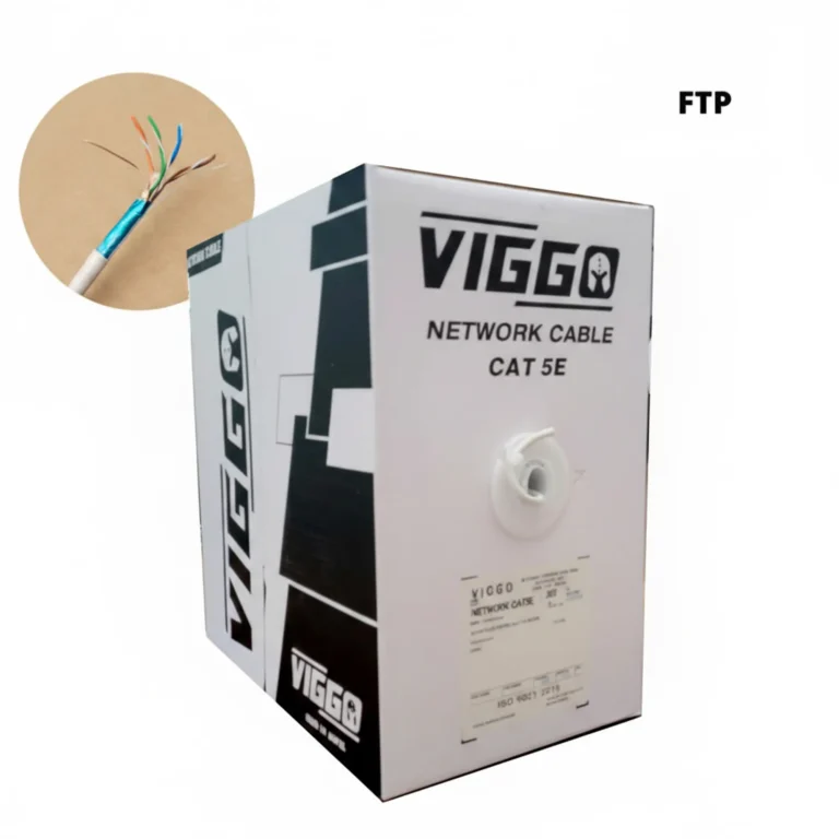 Viggo Cable Ftp Interior CAT5E 50% Cu 50% al 305m 24 Awg Blanco