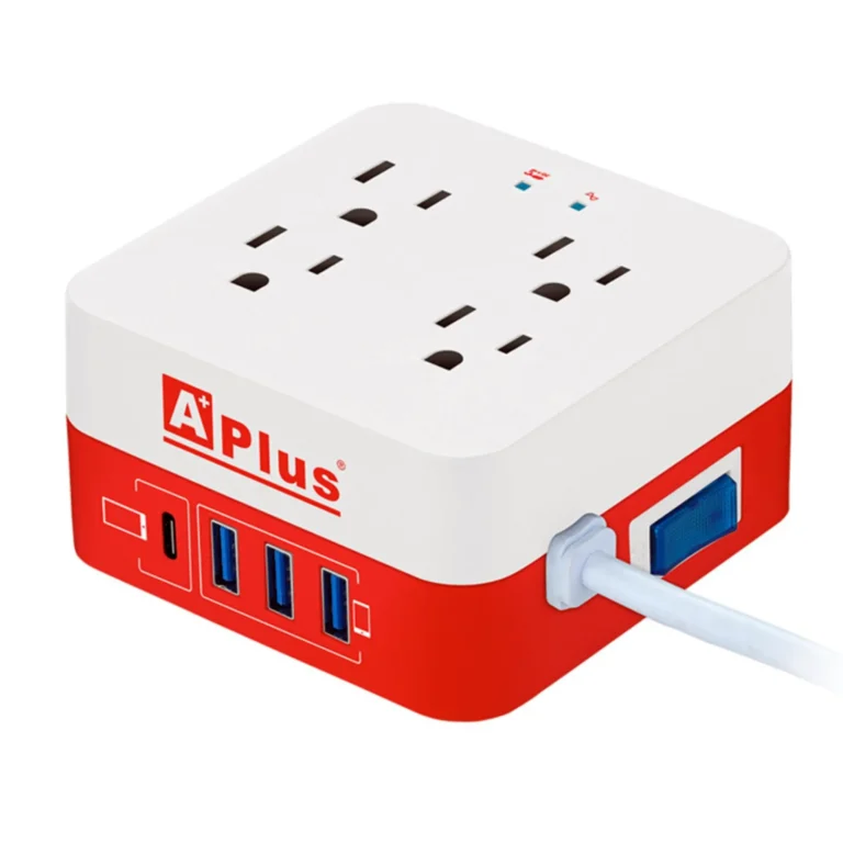 Estacion de Carga 4 Puertos 10A + 3 Puertos USB A + Puerto USB C 2.4A
