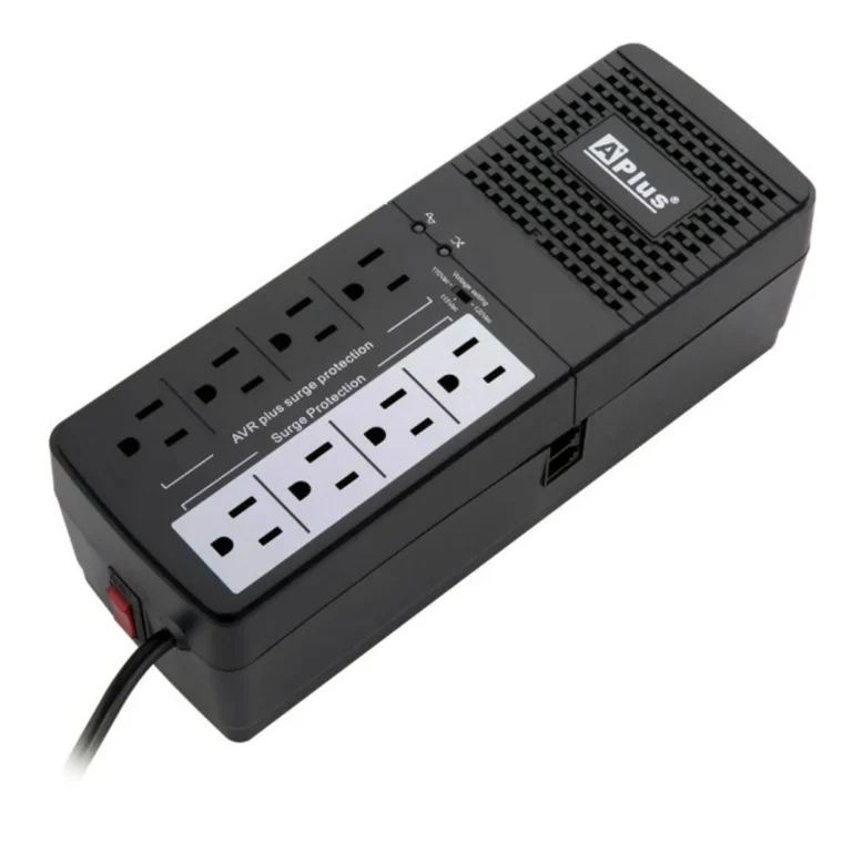 Ap-Regulador de Voltaje 1000VA 500W 8 Tomas + 2 Pto RJ11