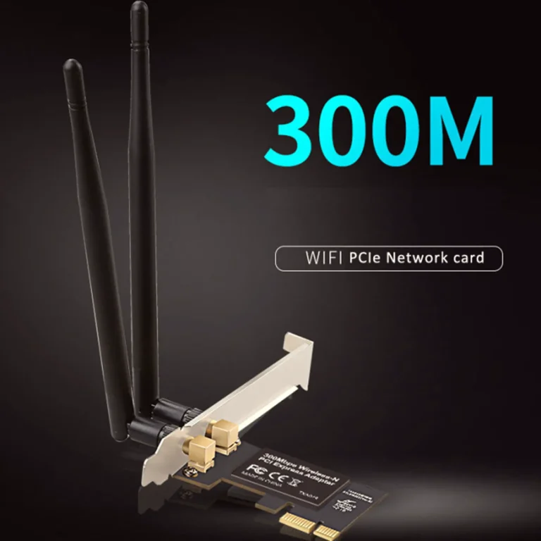 Tarjeta PCI Express LAN Wireless 300 Mbps 2 Antenas 5 Dbi