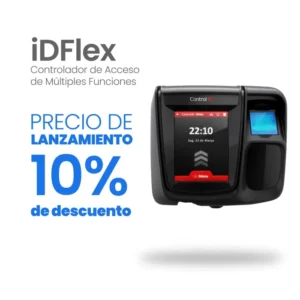 Control de Acceso Idflex V.2 Huella + Rfid Mifare + Pin Control Id