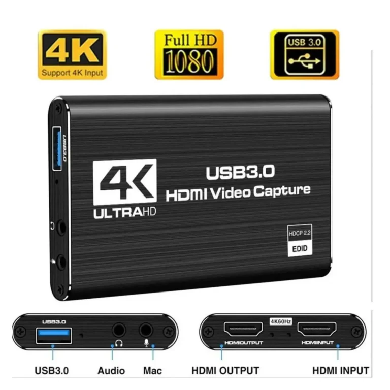 Capturadora de Video HDMI A USB 3.0 4K