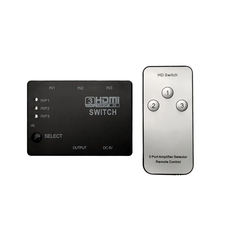 Switch HDMI 3X1 3D 1080P + Control Remoto