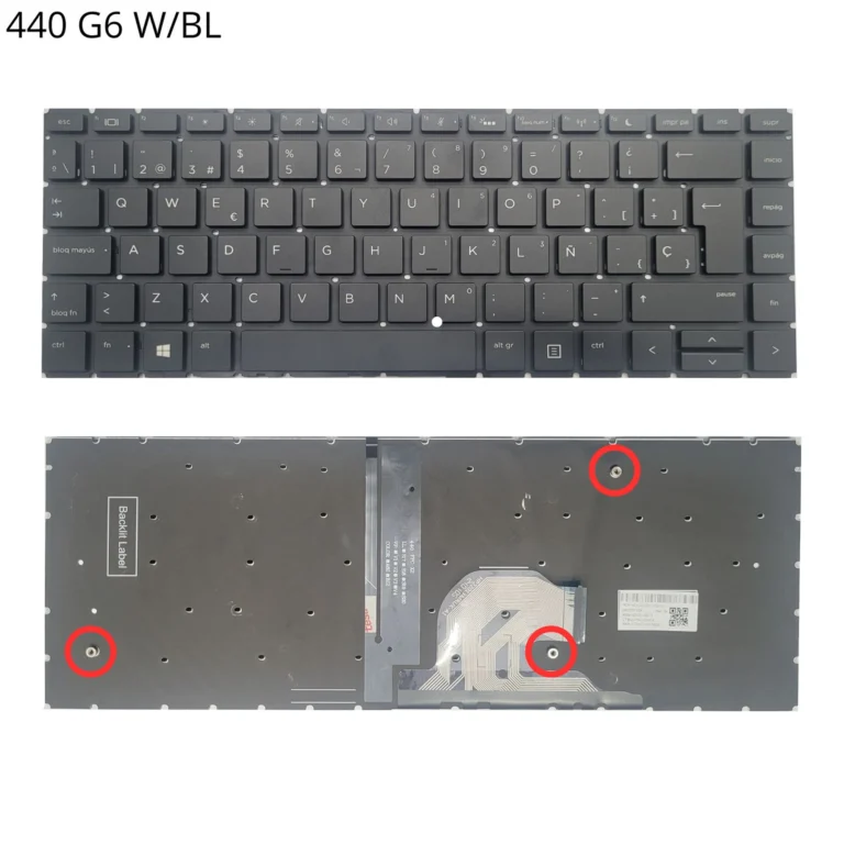 Teclado para HP 440 G6, 440 G7 con Backligth No Frame