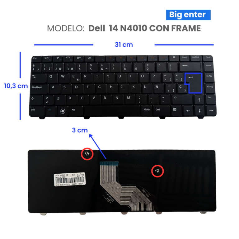TECLADO-Dell-14-N4010-CON-FRAME