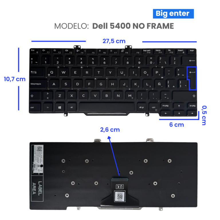 TECLADO-Dell-5400-NO-FRAME