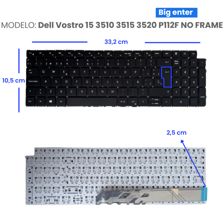 TECLADO-Dell-Vostro-15-3510-3515-3520-P112F-NO-FRAME