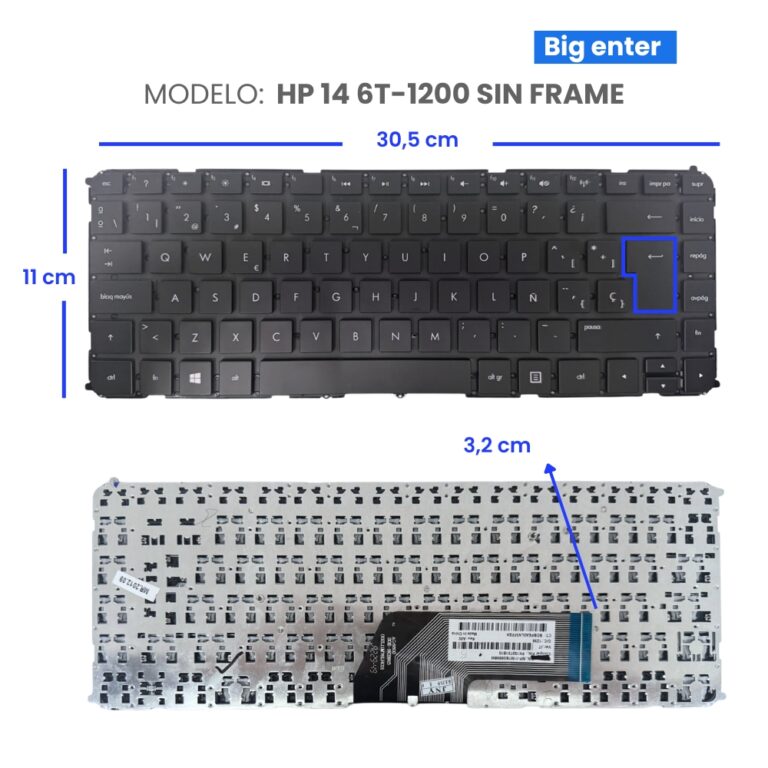 TECLADO-HP-14-6T-1200-Big-Enter-sin-Frame