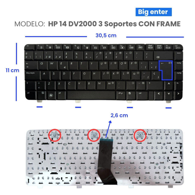 TECLADO-HP-14-DV2000-3-Soportes-CON-FRAME