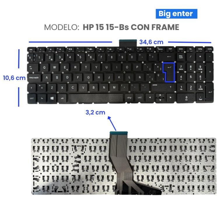 TECLADO-HP-15-15-Bs-CON-FRAME
