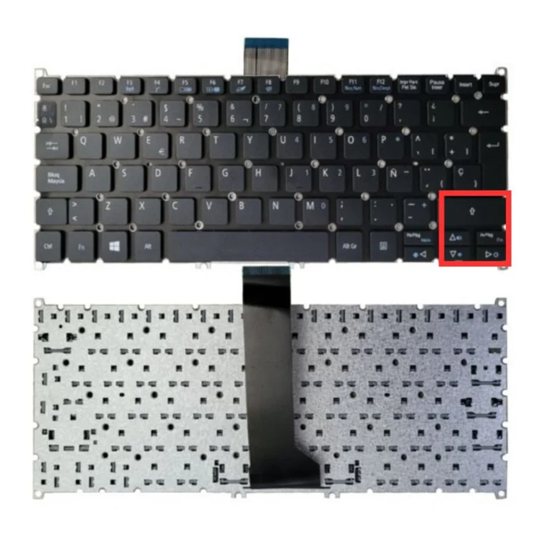 Teclado para Acer 14 V5-122 Compatible con 725 No Frame Big Enter