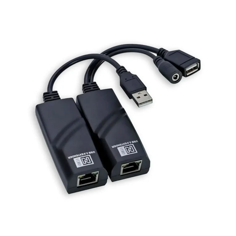 Extensor de Señal USB 2.0 con Cable de Red Alcance 100 M Delta