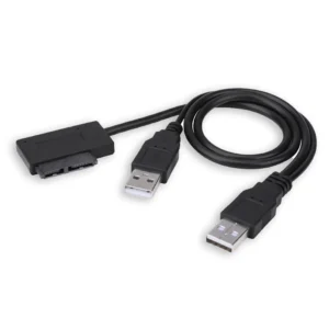 Cable Convertidor USB 2.0 A Slimline SATA 7+6 Pin (13 Pines)