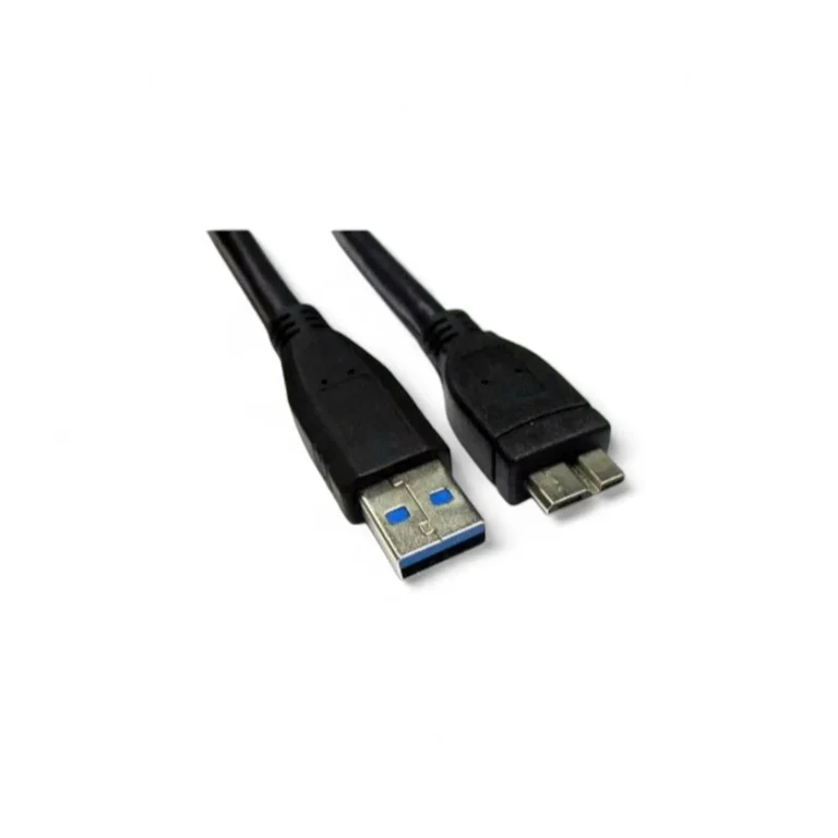 Cable USB 3.0 para Disco Duro Externo USB 3.0 Micro B L=30CM Negro Delta