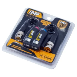 Balun Video Pasivo 8MP 4K Amarillo