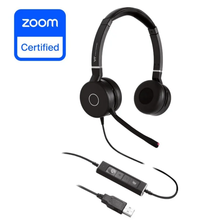 Vt-VTX200PRO Audifono Doble Auricular con Cable USB(04)