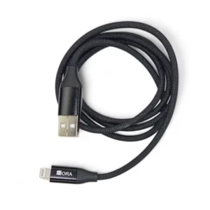 CABLE USB TIPO A PARA IPHONE 2.4A LONG 1M TRENSADO CAB250N 1HORA